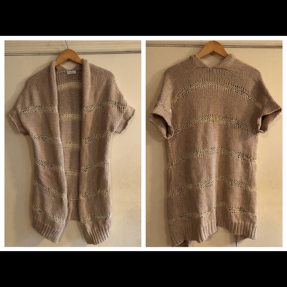 Brunello Cucinelli cotton and raffia cardigan sz M